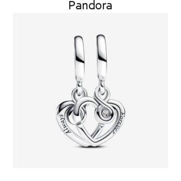 Forever & Always Splittable Dangle Charm - Picture 2 of 5